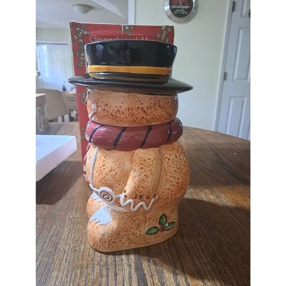 Accessory Crossing Gingerbread Man Cookie Snack Jar Christmas Holiday Decor - Picture 6 of 11